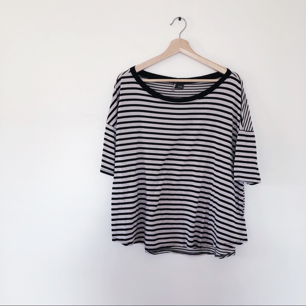 UO / Sparkle & Fade - multi-striped flowy top